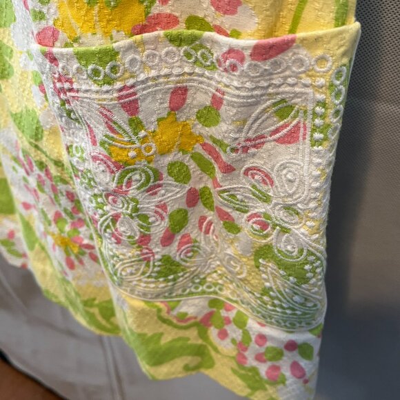 Lilly Pulitzer Jubilee Shift Dress ,8 Yellow/Green/Pink/White Embroidery - Size - Picture 2 of 10
